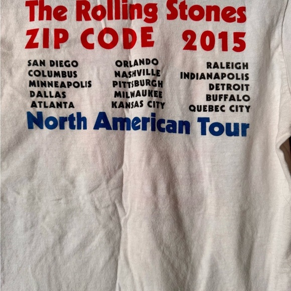 Women’s Rolling Stones Zip Code Tour T-Shirt - Picture 3 of 3